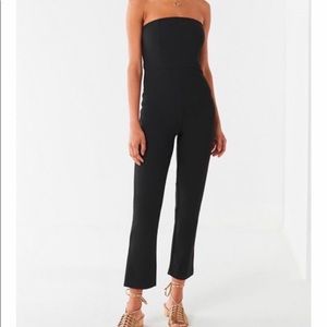 Urban Outfitters black strapless jumpsuit